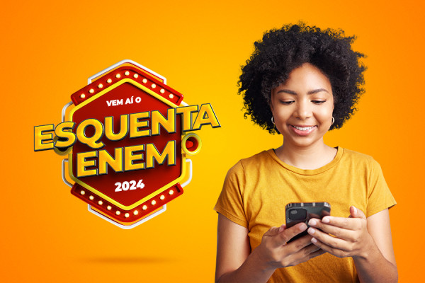 Vem aí o Esquenta ENEM, o curso intensivo on-line da CNEC!