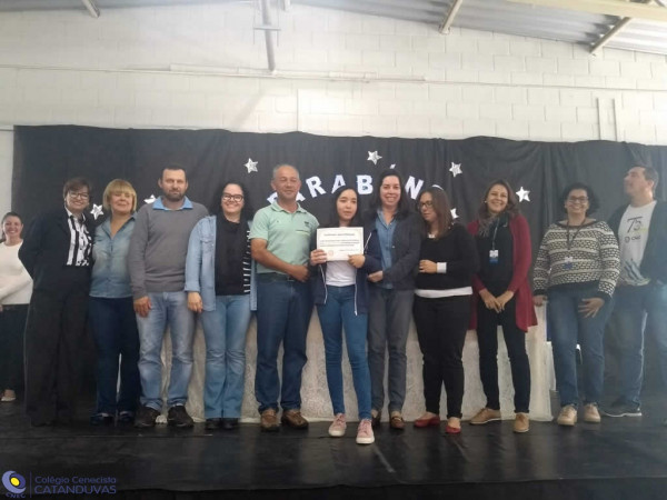 Solenidade de entrega de certificados dos alunos destaques no 1 trimestre