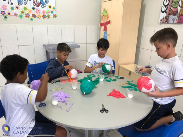 Nada melhor que confeccionar o Planeta Terra