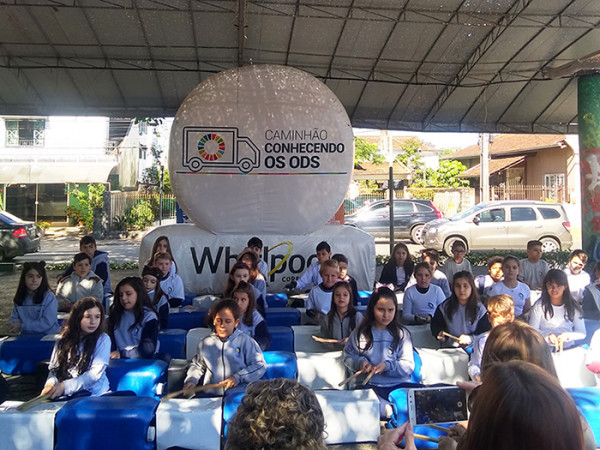 Alunos do Fundamental I participam do Caminhão Conhecendo os ODS