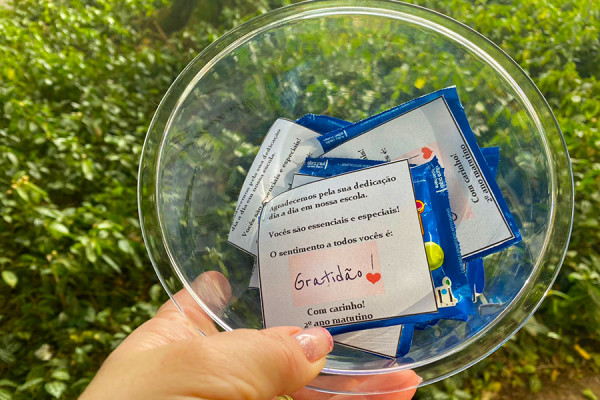 Café da Gratidão com os alunos do 2º ano