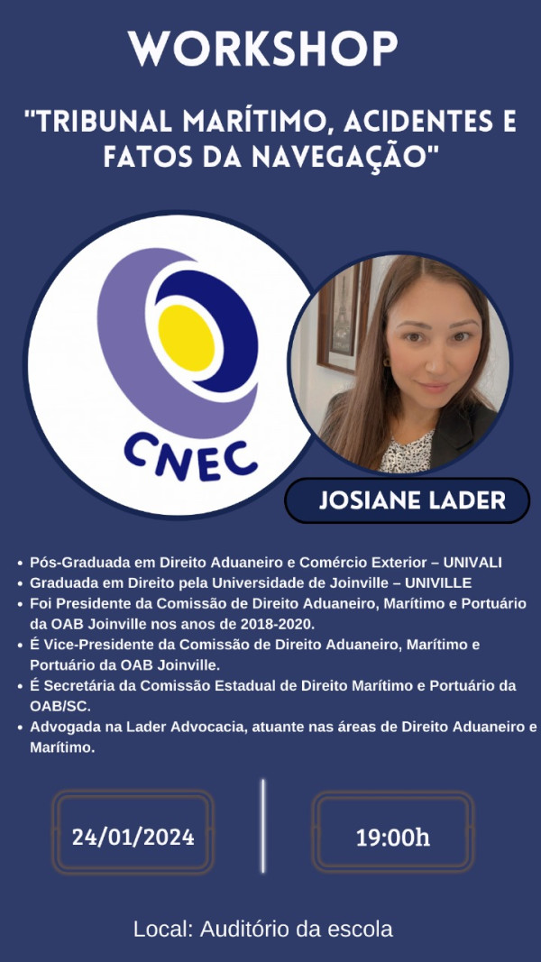 Workshop Tribunal Marítimo, Acidentes e fatos da Navegação