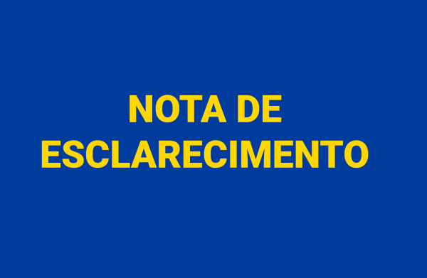 NOTA DE ESCLARECIMENTO