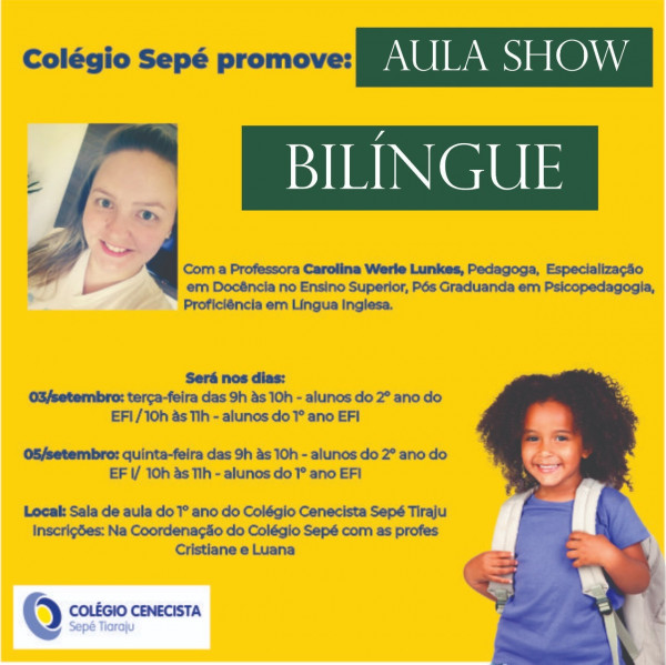 Colégio Cenecista Sepé de Santo Ângelo convida!  #Protagonistas  #SejaSepé